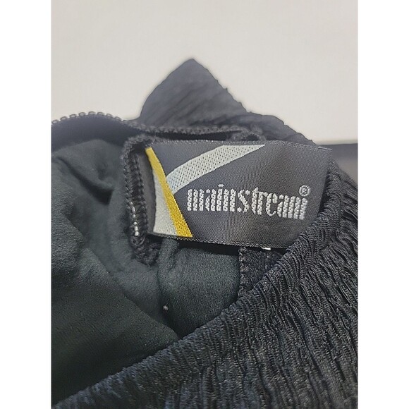 Mainstream Womens Bathing Suit 16 Black Tank Top Solid Nylon Spandex - Picture 8 of 11